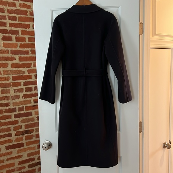 AYR The Closer Wool Coat- Navy - Size Small - Picture 7 of 7
